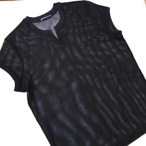 A.C. BLACK MESH SHIRT